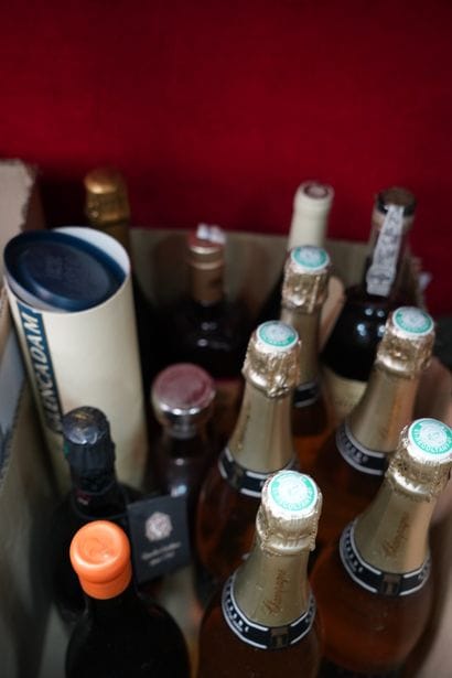 Réunion de bouteilles de champagne dont Boulard...