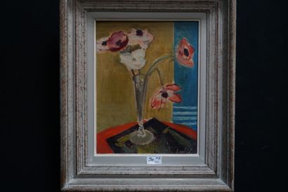 Joseph LAULIÉ (1928-2016). 
Fleurs dans un...