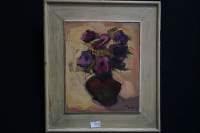 Joseph LAULIÉ (1928-2016). 
Fleurs dans un...