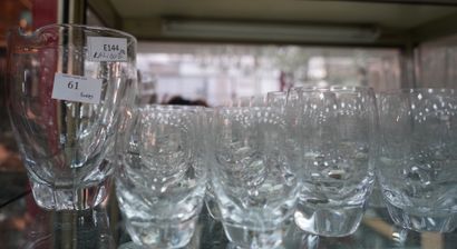 LALIQUE France, partie de service de verres...
