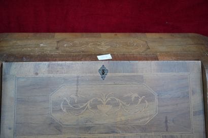 Paire de commodes scribannes en bois de placage...