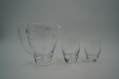 LALIQUE France, partie de service de verres...
