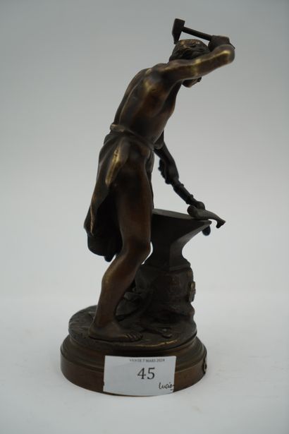 D'après Adrien GAUDEZ (1845-1902), Le Forgeron,...