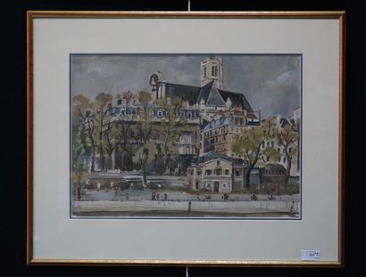 Ecole moderne. Paris, le Pont Neuf, 1944...