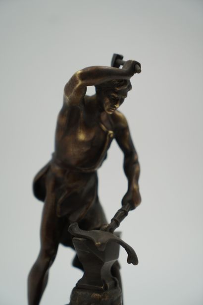 D'après Adrien GAUDEZ (1845-1902), Le Forgeron,...