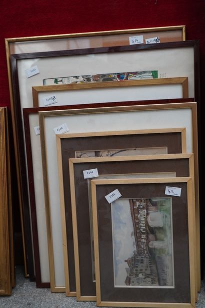 Deux gravures en noir dans le goût du XVIIIe...