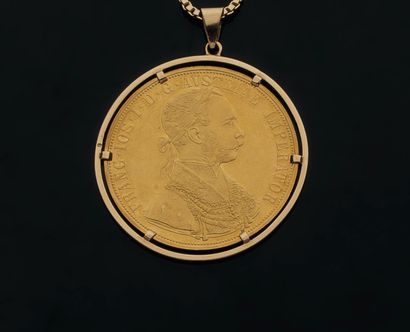 4 DUCAT GOLD COIN AUSTRIA-HUNGARY, 1915 A
̀...