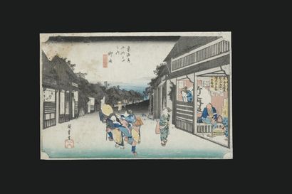 UTAGAWA HIROSHIGE (1797-1858)
Three Oban...
