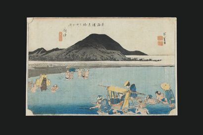 UTAGAWA HIROSHIGE (1797-1858)
Two oban yoko-e...