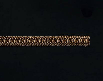 RIBBON BRACELET
Yellow gold 750 thousandths,...