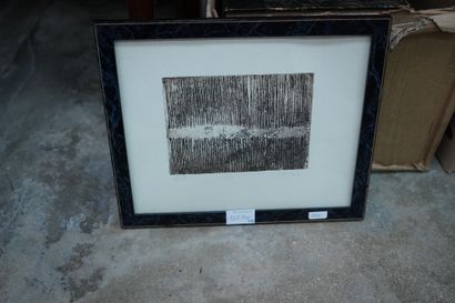 Gérard CYNE (1923-2006)
Composition abstraite
Gravure...