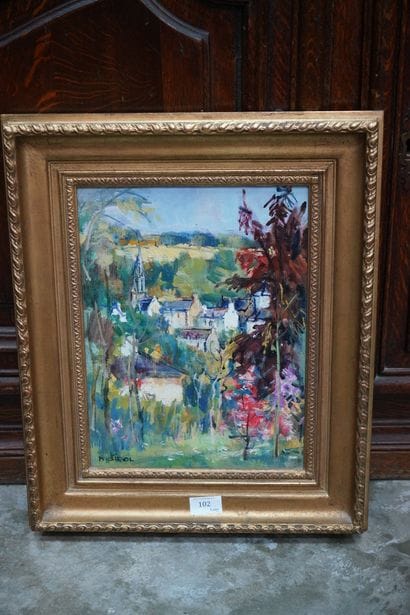 P. GIROL (1911-1989)
Ker Kersten, 
Huile...