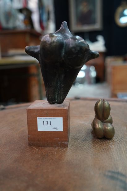 Gérard CYNE (1923-2006)
Nu féminin
Deux sculptures...