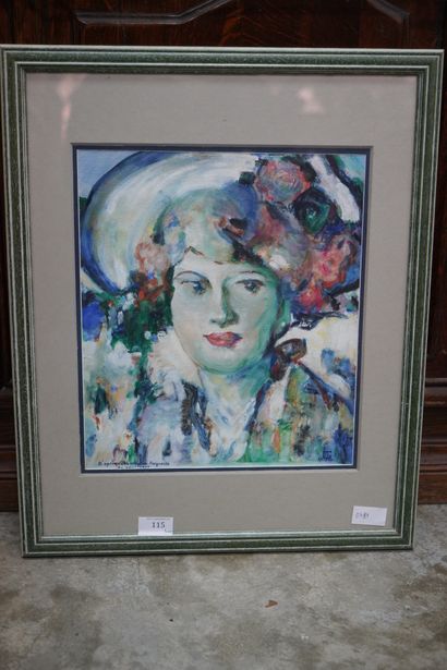 Robert GROUMIN (1937)
Portrait de femme au...