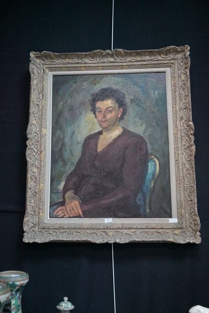 ECOLE MODERNE
Portrait de femme
Huile sur...