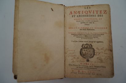 DU CHESNE André, Les antiquités et recherches...