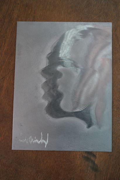 Mick MICHEYL (1922-2019)
Profil 
Plaque d'acier...