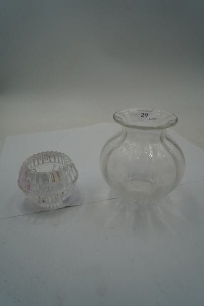 SAINT LOUIS
Vase en cristal de forme ovoïde...