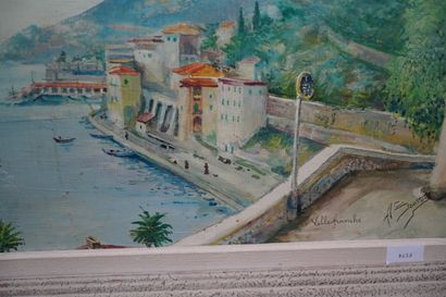 Réunion d'huiles sur toile et huiles sur...