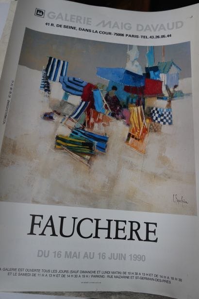 Réunion d'affiches, dessins en feuilles.
En...