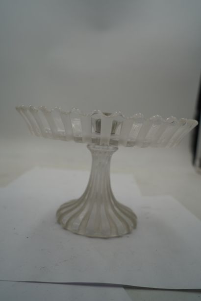 BACCARAT
Coupe sur pied formant bougeoir...