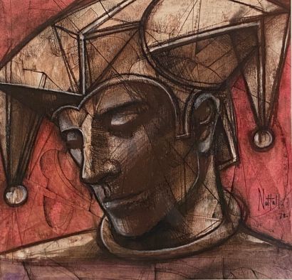 PETER NUTTALL (NÉ EN 1943)
Saltimbanque
Aquarelle,...