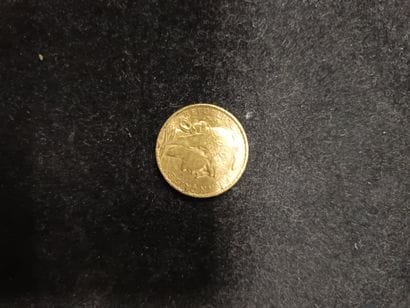 Pièce de 20 francs or au coq, 1907.
Poids....