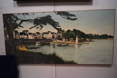 Jean Marie DELSART (XX)
Port Navalo, Morbihan
Huile...