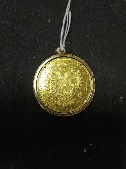 Pièce en or de 4 ducats Autriche-Hongrie...