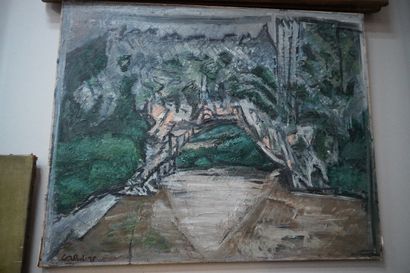 BILIN ?
Le pont
Huile sur carton, portant...