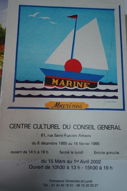 Importante réunion d'affiches d'exposition...