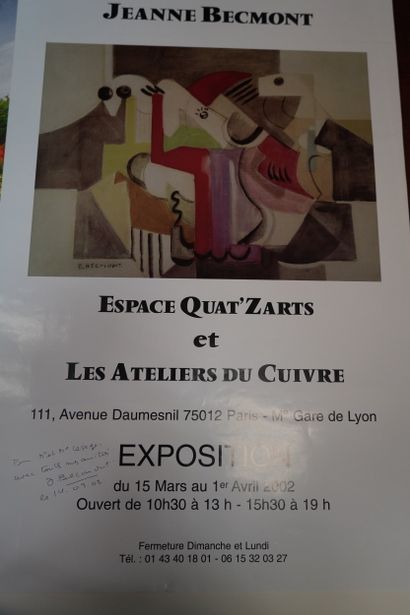Importante réunion d'affiches d'exposition...