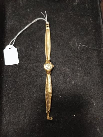 Montre bracelet de dame en or jaune 18k (750),...