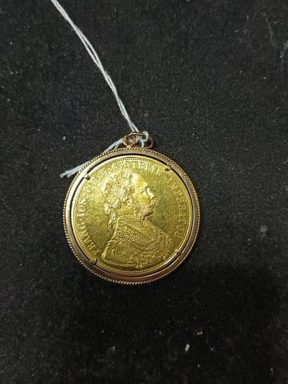 Pièce en or de 4 ducats Autriche-Hongrie...