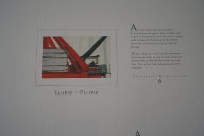 Stade de France, coffret de 16 aquarelles,...