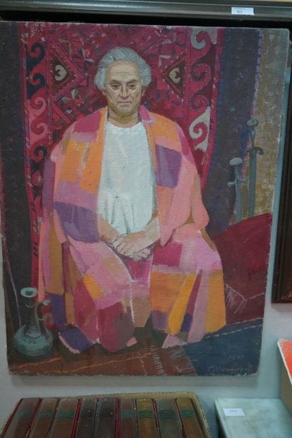 MAKOHMOF (?)
Portrait d'homme, 1977
Huile...