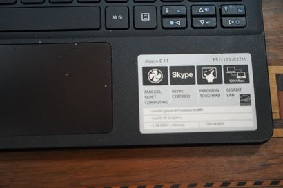 ACER
Ordinateur portable Aspire E 11
En l'état,...