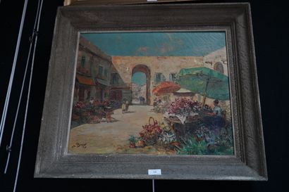 Maurice BARLE (1903-1961)
Marché aux fleurs...