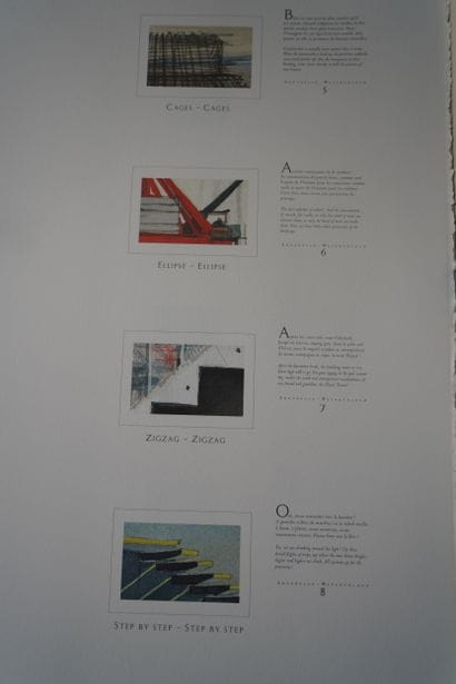 Stade de France, coffret de 16 aquarelles,...