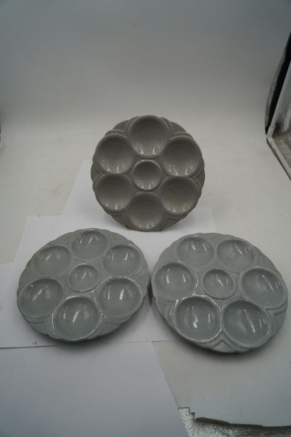 SARREGUEMINES
Suite de 12 assiettes à coquillage...