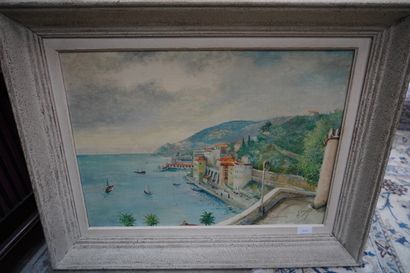 Réunion d'huiles sur toile et huiles sur...
