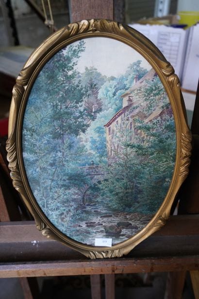 E.MILLARD
Le Pont de Gimel (Corrèze)
Aquarelle...