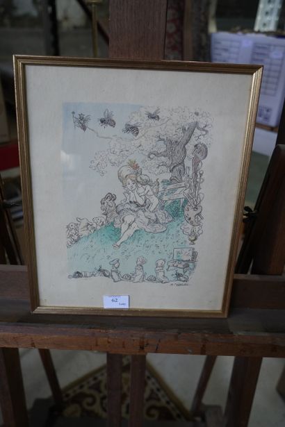 Adolphe WILLETTE (1857-1926)
Allégorie de...