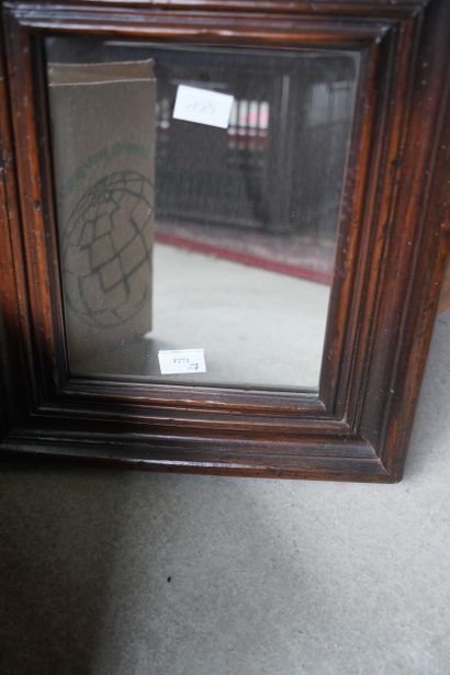 Miroir rectangulaire en bois mouluré, petit...