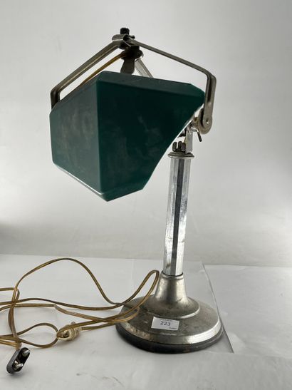 Lampe Pirouett en métal argenté, à un bras...