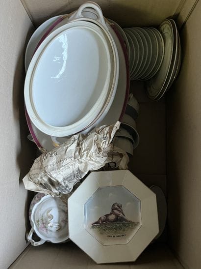 Parties de service de table en porcelaine...