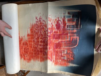 Théo KERG ; Réunion de trois lithographies...