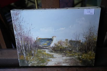 Robert JOSSET (né en 1949)
Le Canal de Nantes...