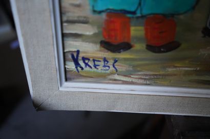 Jean KREBS XXème siècle. « Les poulbots »...