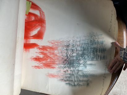 Théo KERG ; Réunion de trois lithographies...